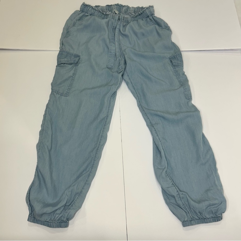 Aerie Chambrey  Pull On Cotton Blend Cargo Pants women’s size small P